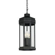 Wright 3 Light Outdoor Pendant in Black Patina