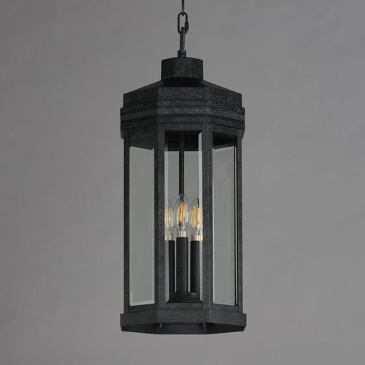 Wright 3 Light Outdoor Pendant in Black Patina