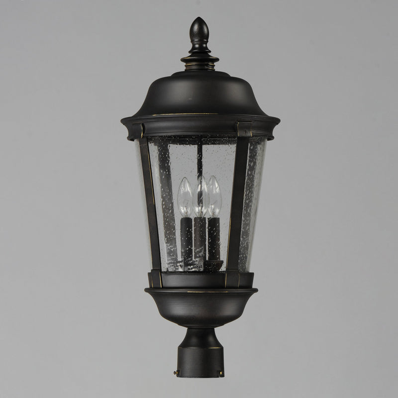 Dover Cast 25.5" 3 Light Outdoor Post Lantern in Bronze