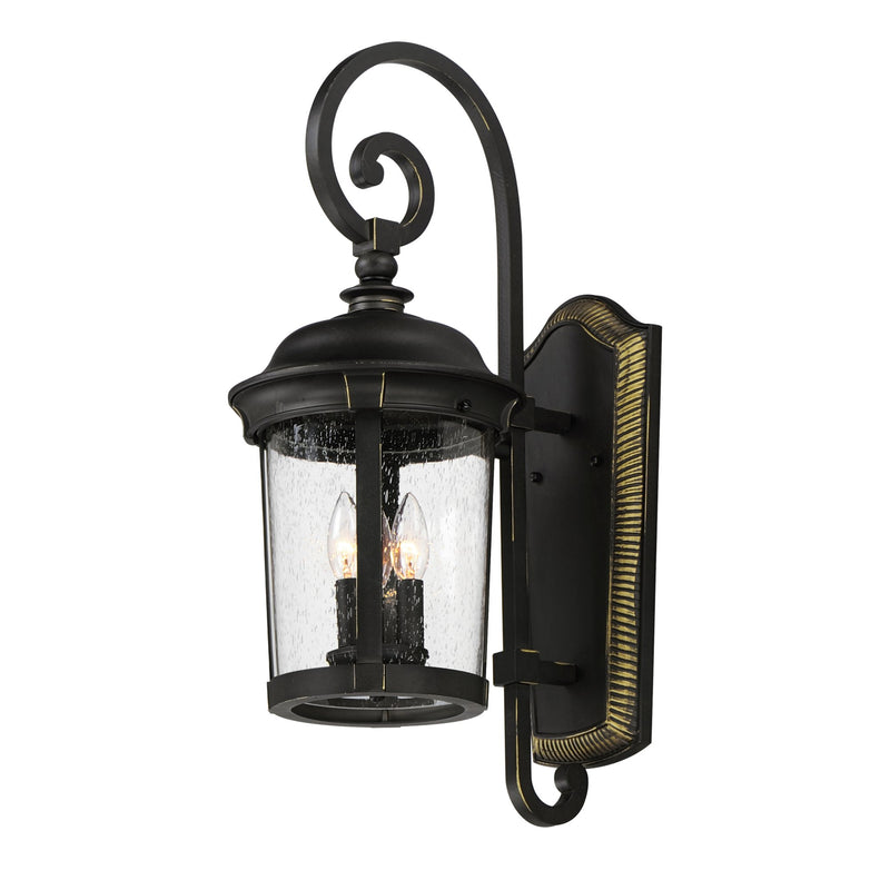 Dover Cast 24.5" 3 Light Outdoor Wall Lantern in Bronze