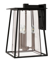 Walker Large 3-Light Outdoor Wall Lantern in Black