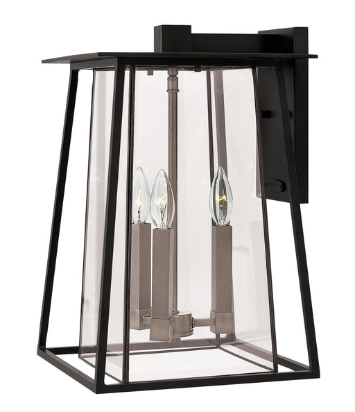 Walker Large 3-Light Outdoor Wall Lantern in Black