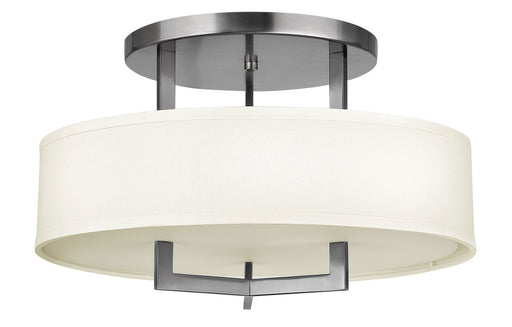 Hampton LED Semi-Flush Mount in Antique Nickel