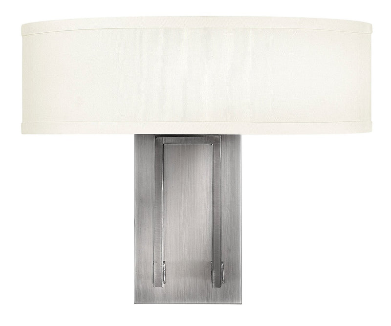 Hampton 2-Light Wall Sconce in Antique Nickel