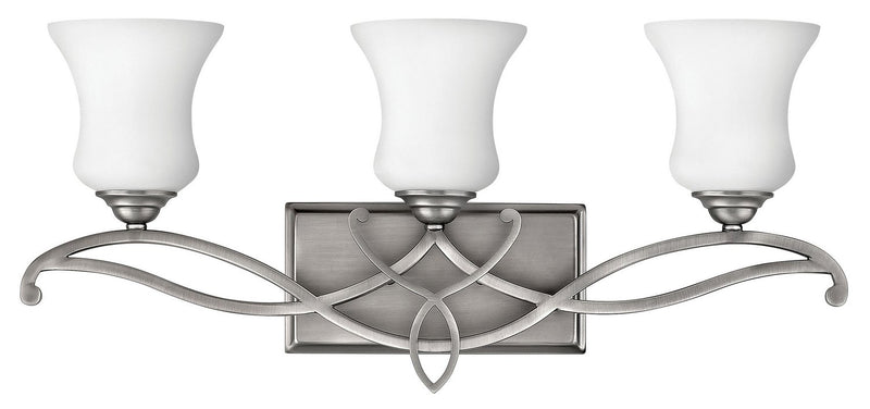 Brooke 3-Light Bath Vanity Light in Antique Nickel