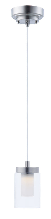 Mod 1 Light LED Mini Pendant in Satin Nickel