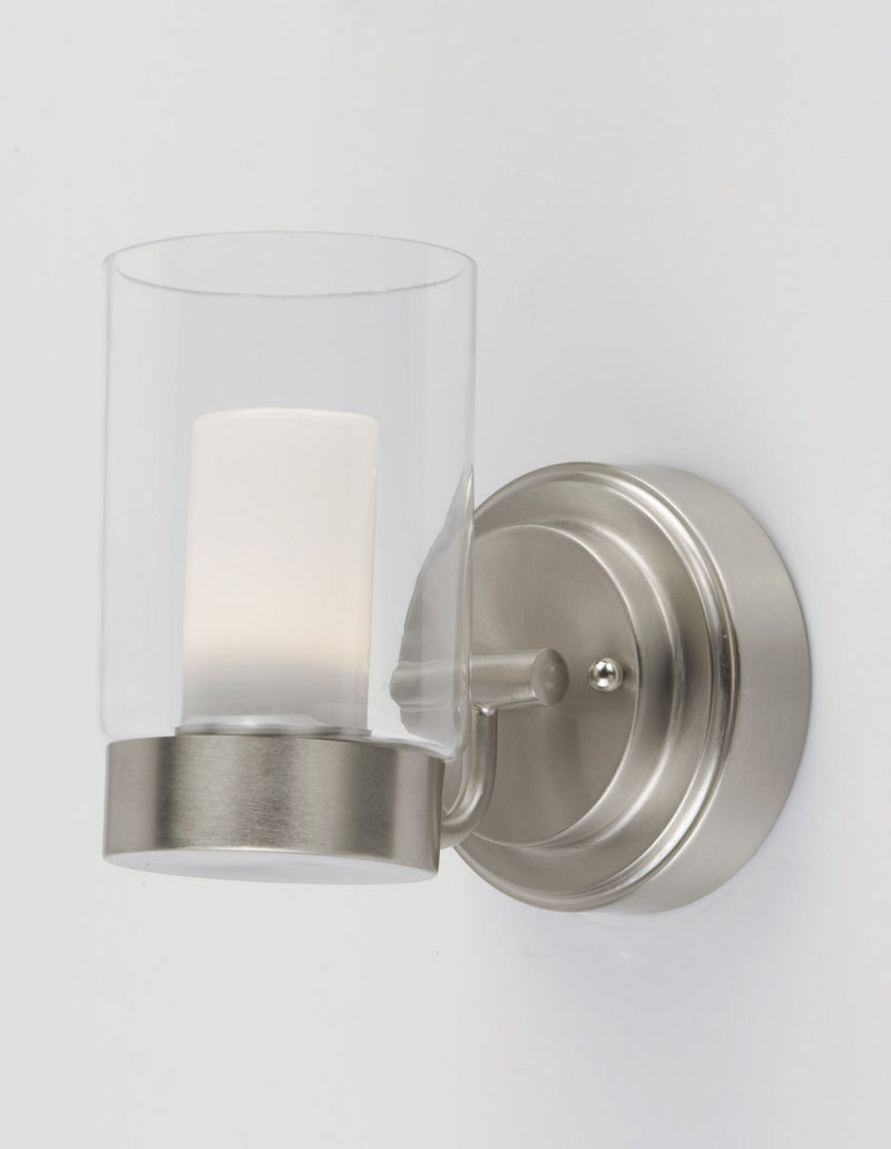 Mod 1 Light LED Wall Sconce in Satin Nickel
