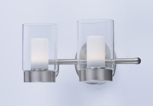 Mod 2 Light LED Bath Vanity Light in Satin Nickel