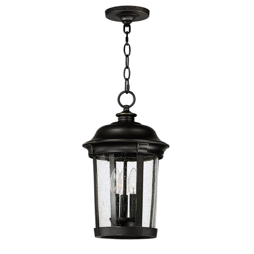 Dover Cast 3 Light Outdoor Hanging Lantern in Bronze