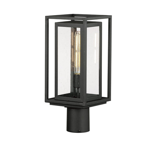 Cabana 1 Light Outdoor Post Lantern in Black