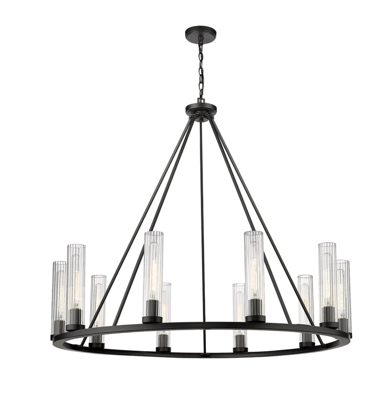 Beau 10 Light 46" Chandelier in Bronze
