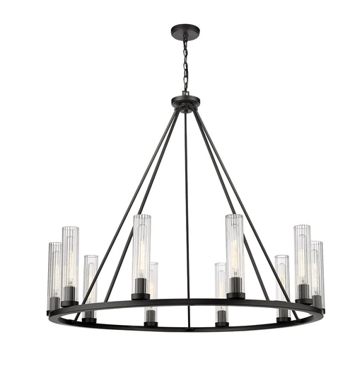 Beau 10 Light 46" Chandelier in Bronze
