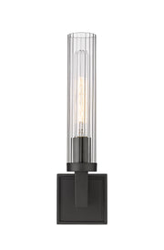 Beau 1 Light 4.5" Wall Sconce, Clear Shade in Bronze