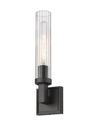 Beau 1 Light 4.5" Wall Sconce, Clear Shade in Bronze