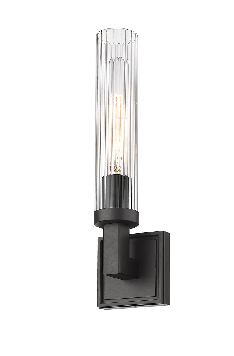 Beau 1 Light 4.5" Wall Sconce, Clear Shade in Bronze