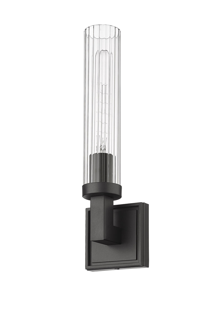 Beau 1 Light 4.5" Wall Sconce, Clear Shade in Bronze