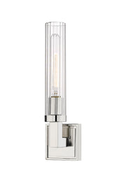 Beau 1 Light 4.5" Wall Sconce, Clear Shade in Polished Nickel