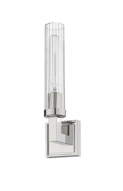 Beau 1 Light 4.5" Wall Sconce, Clear Shade in Polished Nickel