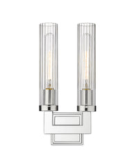 Beau 2 Light 8.25" Wall Sconce in Polished Nickel