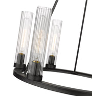 Beau 6 Light 26" Chandelier in Bronze