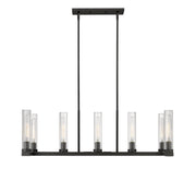 Beau 7 Light 44" Linear Pendant in Bronze