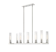 Beau 7 Light 44" Linear Pendant in Polished Nickel