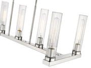 Beau 7 Light 44" Linear Pendant in Polished Nickel