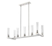 Beau 7 Light 44" Linear Pendant in Polished Nickel