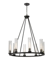 Beau 8 Light 33" Chandelier in Bronze