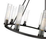 Beau 8 Light 33" Chandelier in Bronze