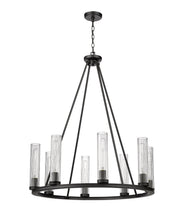 Beau 8 Light 33" Chandelier in Bronze