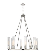 Beau 8 Light 33" Chandelier in Polished Nickel