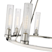 Beau 8 Light 33" Chandelier in Polished Nickel