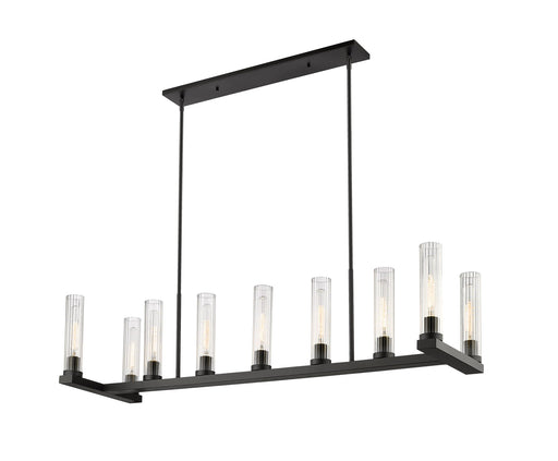 Beau 9 Light 56" Linear Pendant in Bronze