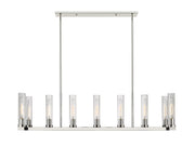 Beau 9 Light 56" Linear Pendant in Polished Nickel