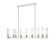 Beau 9 Light 56" Linear Pendant in Polished Nickel