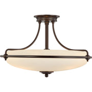 Griffin 4-Light Semi-Flush Mount in Palladian Bronze