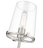 Callista 1 Light 6.5" Wall Sconce, 26" Tall in Polished Nickel