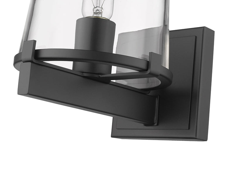 Callista 1 Light 6.5" Wall Sconce, 9" Tall in Matte Black