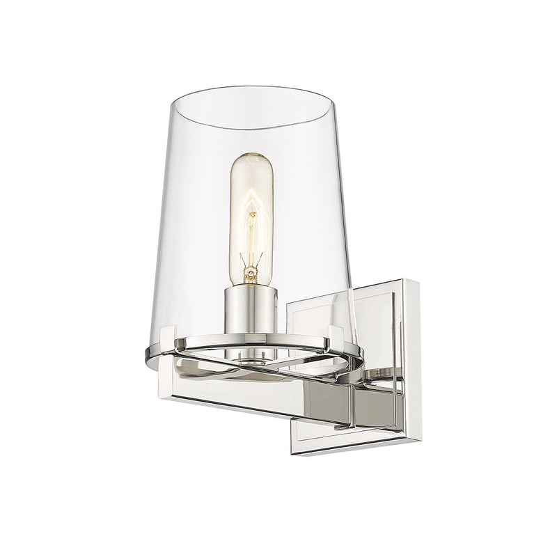 Callista 1 Light 6.5" Wall Sconce, 9" Tall in Polished Nickel