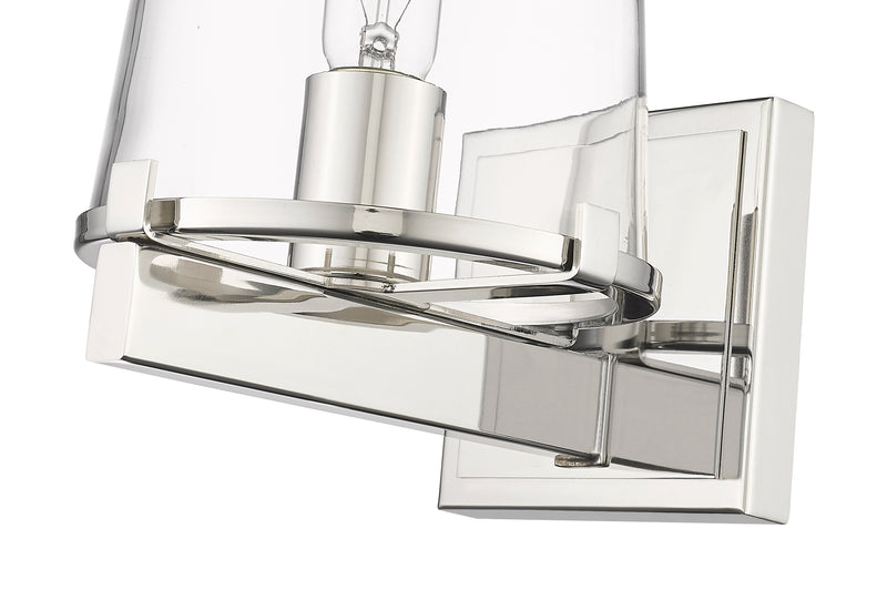 Callista 1 Light 6.5" Wall Sconce, 9" Tall in Polished Nickel