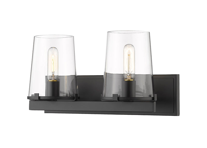 Callista 2 Light 18.25" Vanity in Matte Black