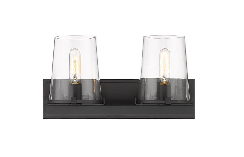 Callista 2 Light 18.25" Vanity in Matte Black