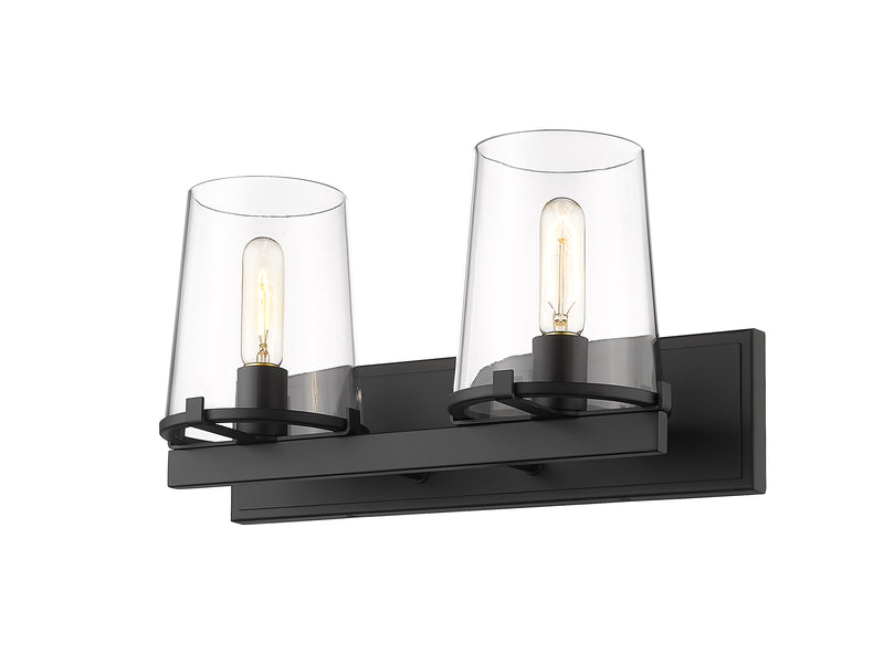 Callista 2 Light 18.25" Vanity in Matte Black