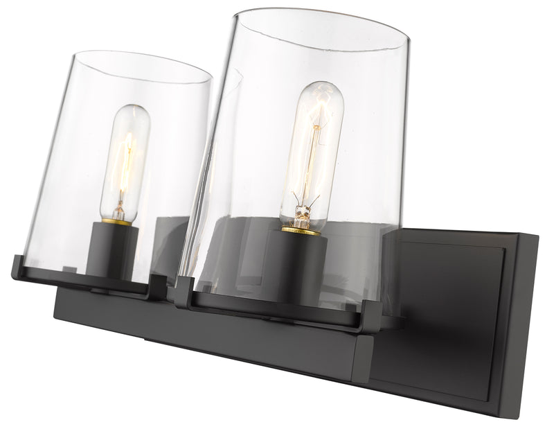 Callista 2 Light 18.25" Vanity in Matte Black