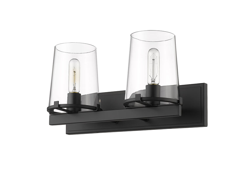 Callista 2 Light 18.25" Vanity in Matte Black