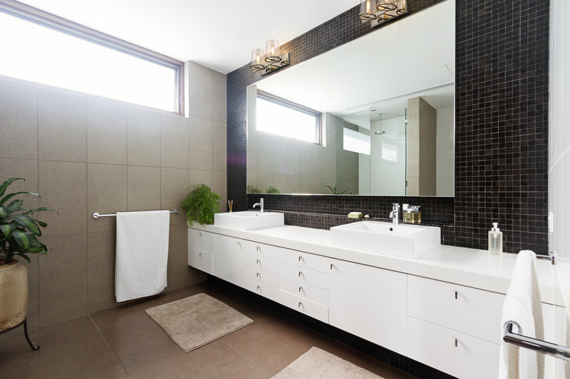 Callista 2 Light 18.25" Vanity in Polished Nickel in a room setting