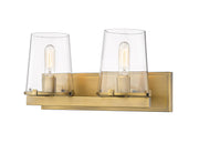 Callista 2 Light 18.25" Vanity in Rubbed Brass