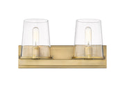 Callista 2 Light 18.25" Vanity in Rubbed Brass
