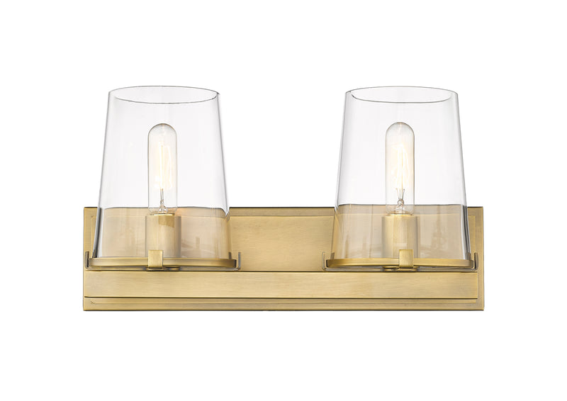 Callista 2 Light 18.25" Vanity in Rubbed Brass